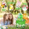 8 PCS Easter Gift Bags, Reusable Easter Basket with Handles, Non woven Treat Bags Tote Bags for Kids Easter Egg Hunt Game Party Supplies